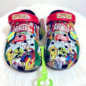 NEW Disney Marvel Avengers Adult Crocs - Size 8 Women / 6 Men